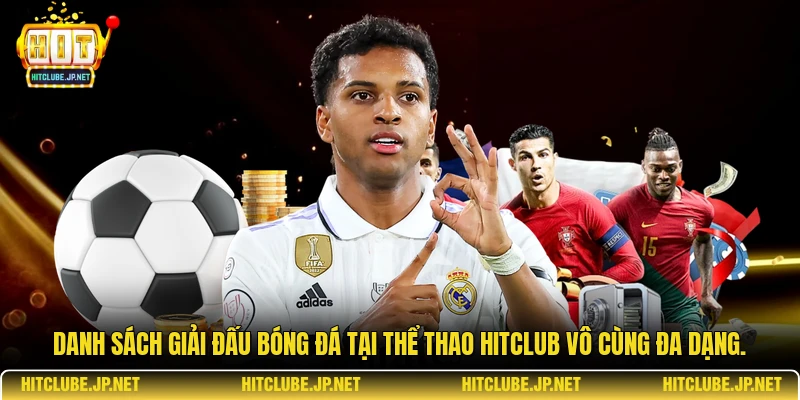 Danh sách giải đấu bóng đá tại Thể thao Hitclub vô cùng đa dạng.
